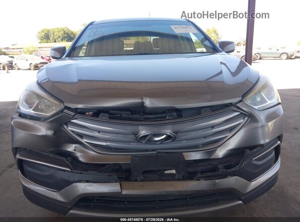 5NMZT3LB0JH078065 2018 HYUNDAI SANTA FE SPORT Gray Front view