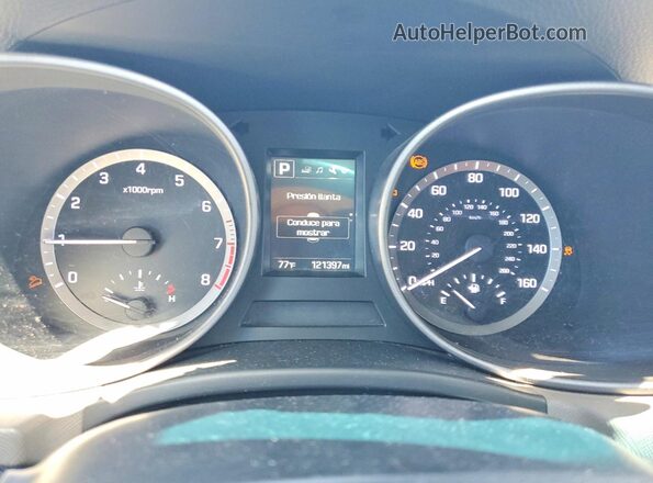5NMZT3LB2JH071943 2018 HYUNDAI SANTA Gray Вид щитка приладів