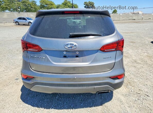 5NMZT3LB2JH071943 2018 HYUNDAI SANTA Gray Вид ззаду