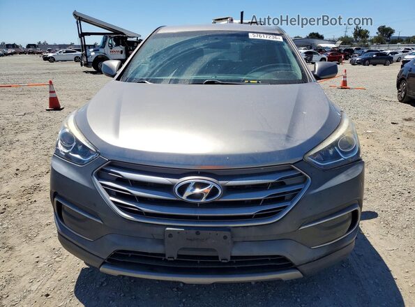 5NMZT3LB2JH071943 2018 HYUNDAI SANTA Gray Вид спереду