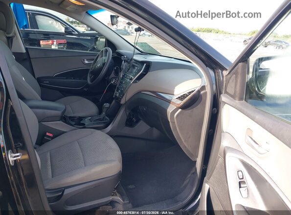 5NMZT3LB2JH080951 2018 HYUNDAI SANTA FE SPORT Black Front interior view