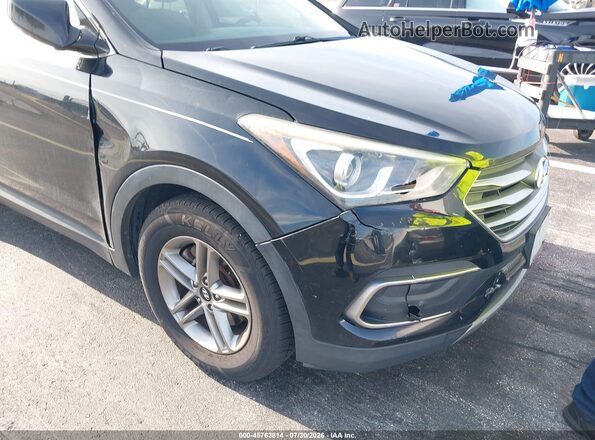5NMZT3LB2JH080951 2018 HYUNDAI SANTA FE SPORT Black Front view