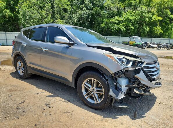 5NMZT3LB3JH101726 2018 HYUNDAI SANTA Silver Передня права чверть