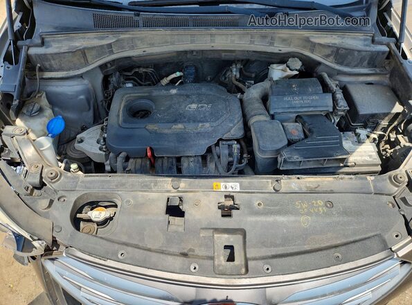 5NMZT3LB3JH101726 2018 HYUNDAI SANTA Silver Вид підкапотного простору