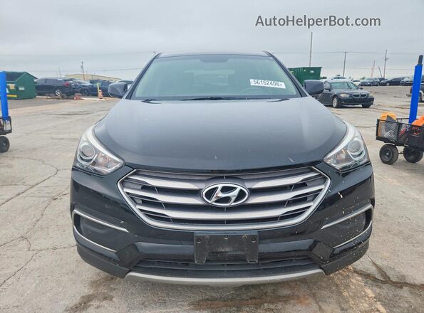 5NMZT3LB4JH058448 2018 HYUNDAI SANTA Black Front view