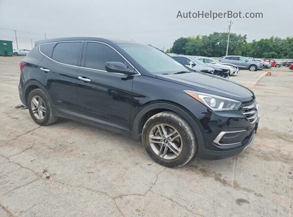 5NMZT3LB4JH058448 2018 HYUNDAI SANTA Black Front right