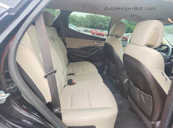 5NMZT3LB4JH058448 2018 HYUNDAI SANTA Black Rear interior view