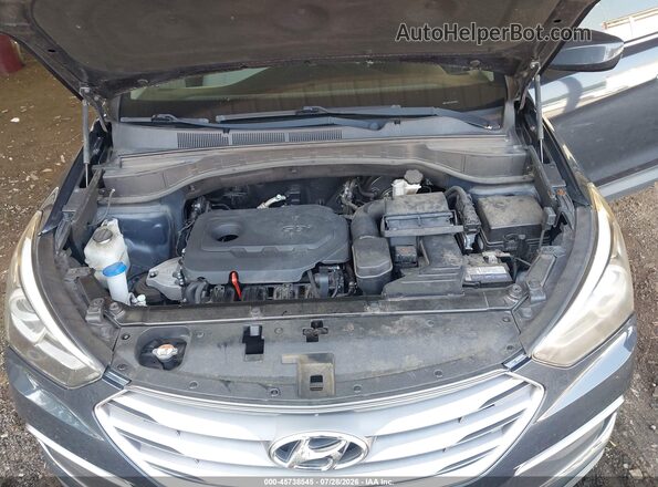 5NMZT3LB4JH082927 2018 HYUNDAI SANTA FE SPORT Blue Հետևի տեսք