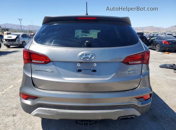 5NMZT3LB7JH098829 2018 HYUNDAI SANTA Gray Հետևի տեսք