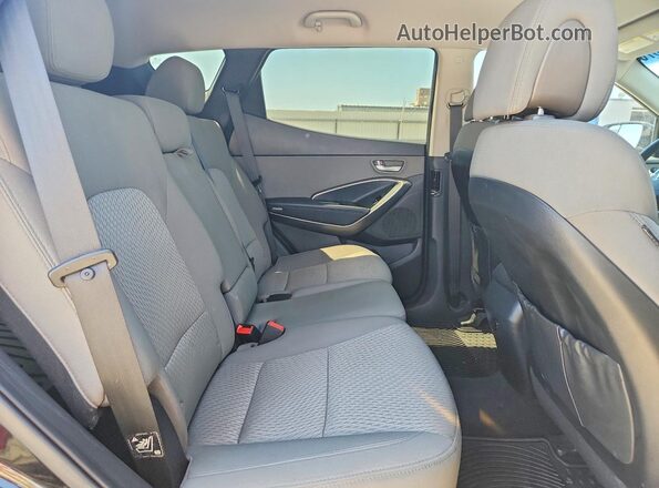 5NMZT3LB8HH010770 2017 HYUNDAI SANTA Black უკანა სავარძლების ხედი