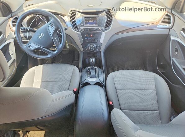 5NMZT3LB8HH010770 2017 HYUNDAI SANTA Black წინა პანელის ხედი