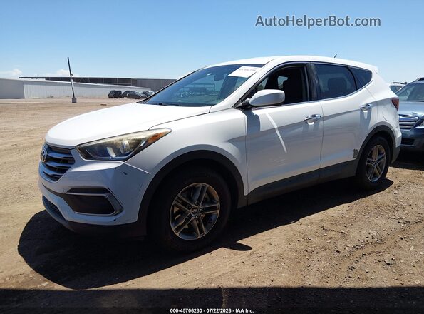 5NMZT3LB8JH098970 2018 HYUNDAI SANTA FE SPORT White წინა მარცხენა ხედი სამი მეოთხედიდან