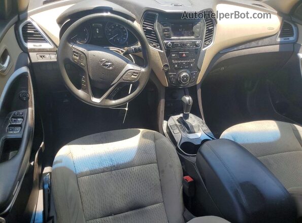 5NMZT3LB9HH041400 2017 HYUNDAI SANTA Gray Dashboard view