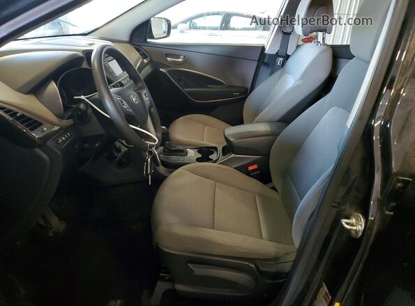 5NMZTDLB2HH023083 2017 HYUNDAI SANTA Charcoal Widok wnętrza z przodu
