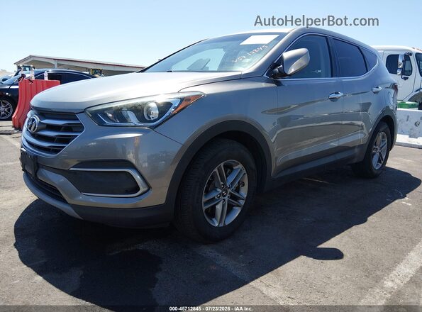 5NMZTDLB2JH089722 2018 HYUNDAI SANTA FE SPORT Gray Vista tres cuartos delantera izquierda