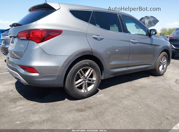 5NMZTDLB2JH089722 2018 HYUNDAI SANTA FE SPORT Gray Trasero derecho