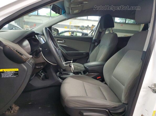 5NMZTDLB3JH094623 2018 HYUNDAI SANTA White Widok wnętrza z przodu