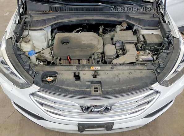 5NMZTDLB3JH094623 2018 HYUNDAI SANTA White Widok komory silnika
