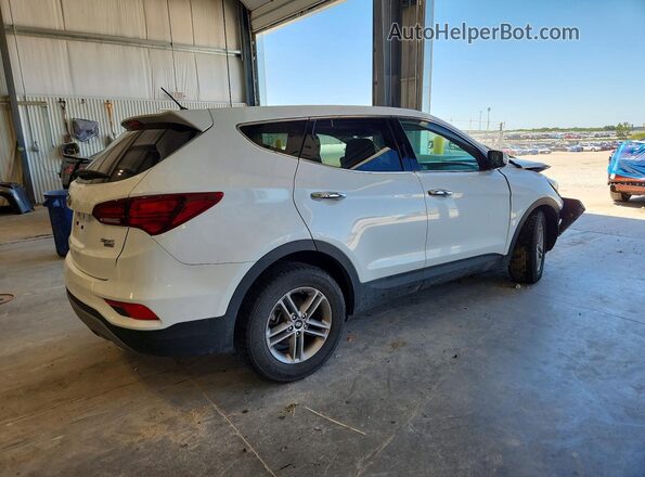 5NMZTDLB6JH107235 2018 HYUNDAI SANTA White Задня права чверть