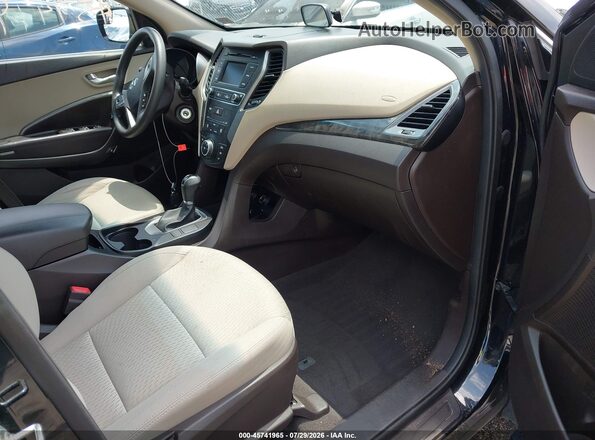 5NMZTDLB8HH043533 2017 HYUNDAI SANTA FE SPORT Black Widok wnętrza z przodu