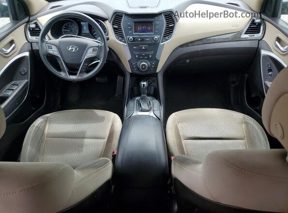 5NMZTDLB8JH080278 2018 HYUNDAI SANTA Blue Widok deski rozdzielczej
