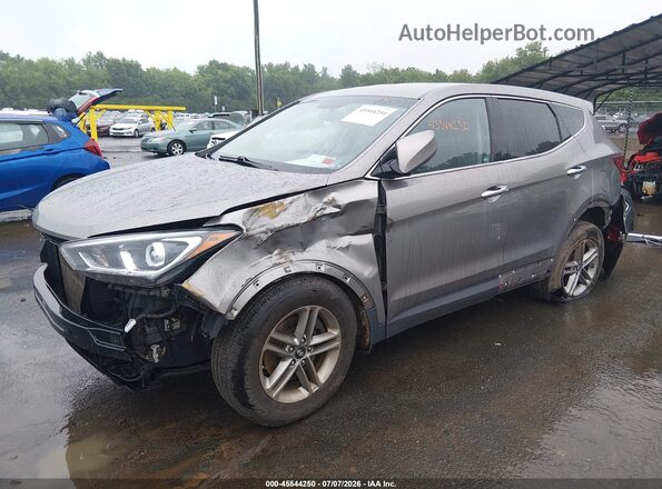 5NMZTDLB9HH023355 2017 HYUNDAI SANTA FE SPORT Gray Front left