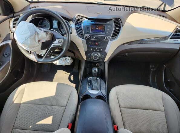 5NMZTDLB9JH069502 2018 HYUNDAI SANTA Blue წინა პანელის ხედი