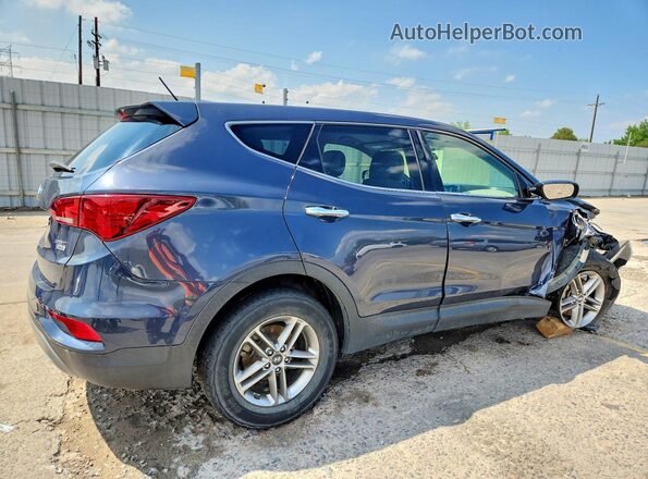 5NMZTDLB9JH069502 2018 HYUNDAI SANTA Blue უკანა მარჯვენა