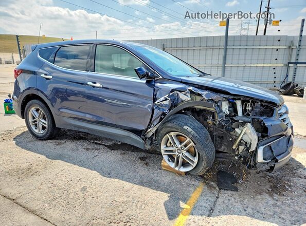 5NMZTDLB9JH069502 2018 HYUNDAI SANTA Blue წინა მარჯვენა