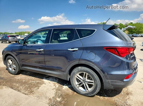 5NMZTDLB9JH069502 2018 HYUNDAI SANTA Blue უკანა მარცხენა