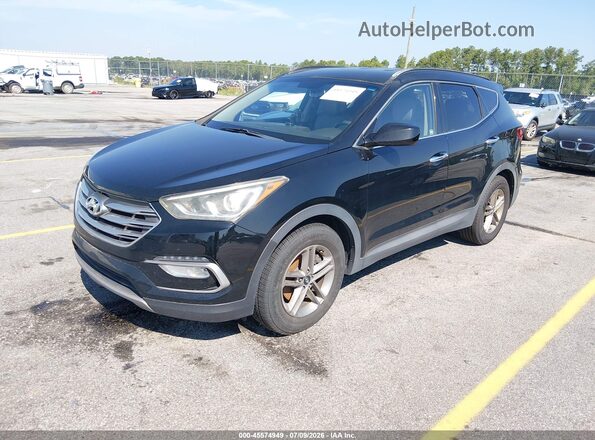 5NMZU3LB0HH019122 2017 HYUNDAI SANTA FE SPORT Black Przód lewy