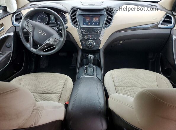 5NMZU3LB0HH042948 2017 HYUNDAI SANTA Белый Вид панели приборов