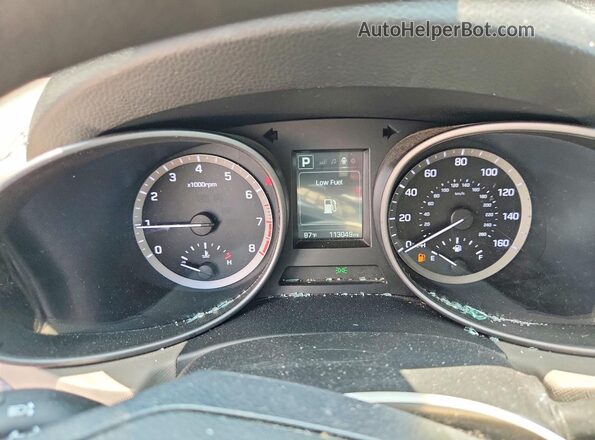 5NMZU3LB1HH048757 2017 HYUNDAI SANTA White Սարքավորումների վահանակի տեսք
