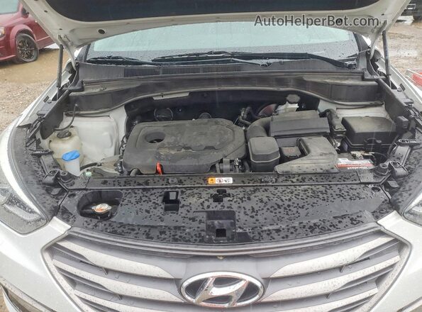5NMZU3LB2JH057778 2018 HYUNDAI SANTA White Engine compartment view