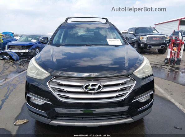 5NMZU3LB2JH062365 2018 HYUNDAI SANTA FE SPORT Black Вид задньої частини салону