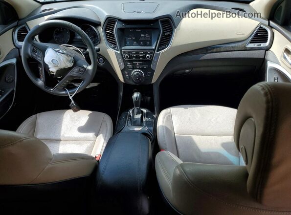 5NMZU3LB2JH096404 2018 HYUNDAI SANTA White Вид панелі приладів