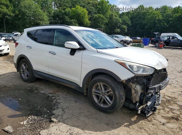 5NMZU3LB2JH096404 2018 HYUNDAI SANTA White Передня права чверть