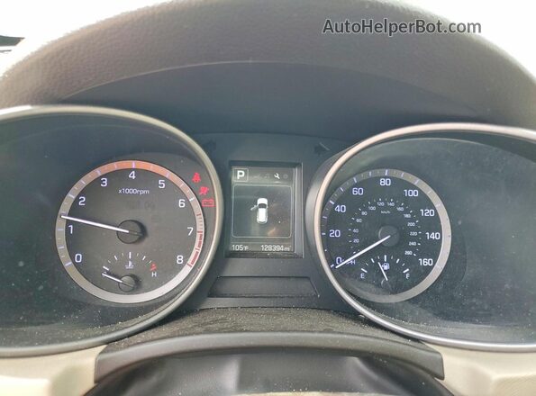 5NMZU3LB2JH096404 2018 HYUNDAI SANTA White Вид щитка приладів