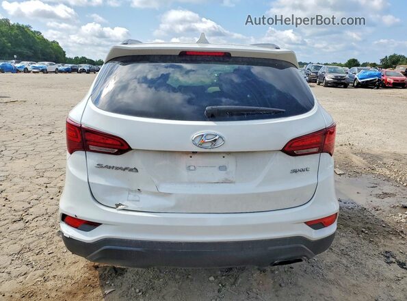 5NMZU3LB2JH096404 2018 HYUNDAI SANTA White Вид ззаду