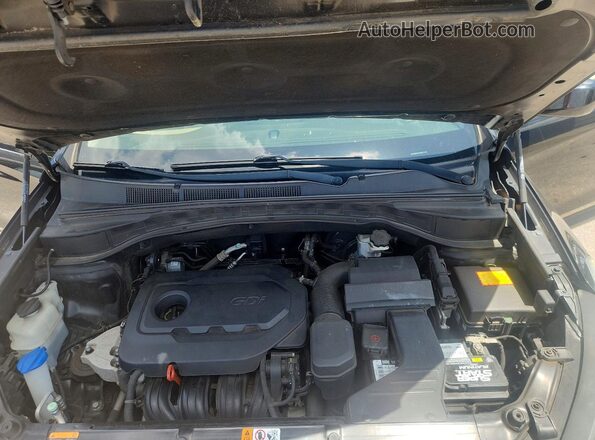 5NMZU3LB3HH017252 2017 HYUNDAI SANTA Черный Вид подкапотного пространства