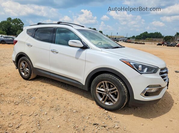 5NMZU3LB3JH100797 2018 HYUNDAI SANTA Белый Передняя правая четверть