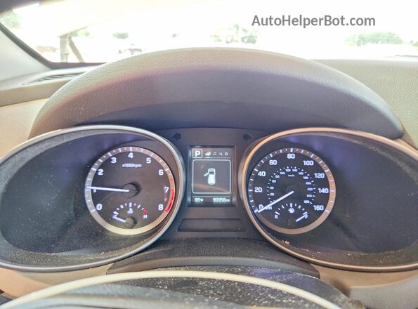 5NMZU3LB3JH100797 2018 HYUNDAI SANTA Белый Вид щитка приборов