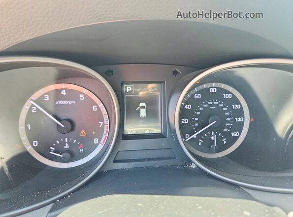 5NMZU3LB4JH069544 2018 HYUNDAI SANTA White Vista del cuadro de instrumentos