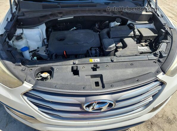 5NMZU3LB4JH069544 2018 HYUNDAI SANTA White Vista del compartimento del motor