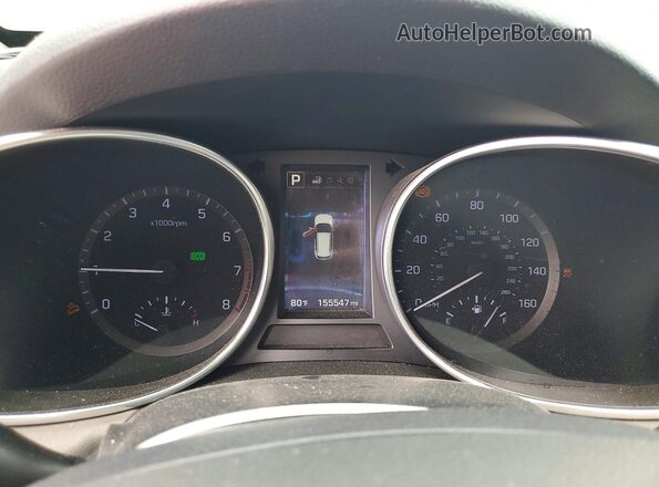 5NMZU3LB8HH001435 2017 HYUNDAI SANTA Черный Вид щитка приборов