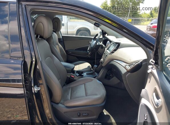 5NMZU3LBXHH002389 2017 HYUNDAI SANTA FE SPORT Black წინა სალონის ხედი