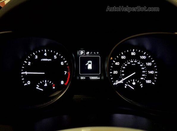 5NMZU3LBXHH031570 2017 HYUNDAI SANTA Gray Սարքավորումների վահանակի տեսք