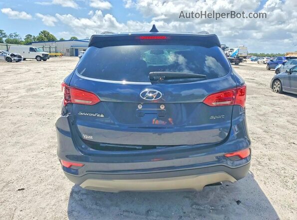 5NMZU3LBXHH037188 2017 HYUNDAI SANTA Синий Вид сзади