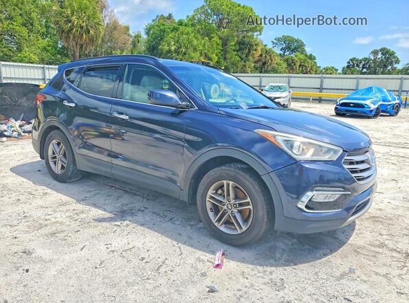 5NMZU3LBXHH037188 2017 HYUNDAI SANTA Синий Передняя правая четверть