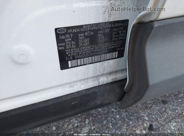 5NMZU3LBXHH043198 2017 HYUNDAI SANTA FE SPORT Белый Вид подкапотного пространства